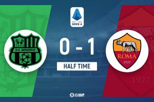 半场-迪巴拉补射破门&连场破门 罗马1-0领先萨索洛