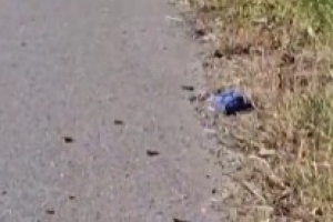 事后现场！国米二门马丁内斯车祸撞死老人，现场散落汽车碎片